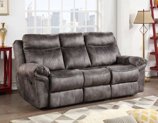 Steve Silver Co. Nashville Gray Manual Reclining Sofa-2