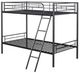 Furniture of America® Hector Black Twin Metal Youth Bunkbed-1