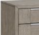 Elements International Kelis Gray 3-Drawer Nightstand with USB-1