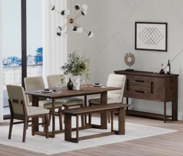 Emerald Home Ronan 2-Piece Brown/Gray Dining Side Chair with Stretcher-1