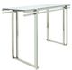 Sagebrook Home Glass Top Console Table with Silver Base-1