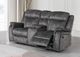 New Classic® Home Furnishings Park City Slate Dual Manual Reclining Loveseat-1