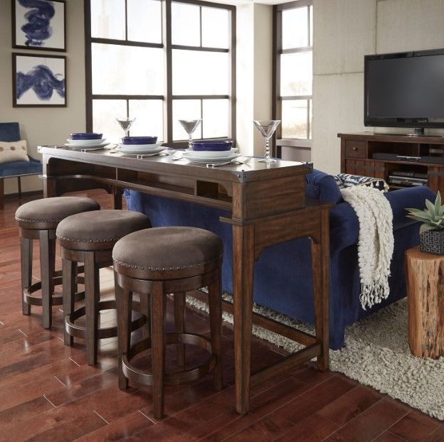 Liberty Furniture Aspen Skies 4-Piece Russet Brown Occasional Table Set-1