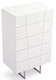 VIG Furniture Modrest Chrysler Stainless Steel/White Chest-0
