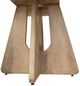 International Furniture Direct Natural Parota Brown Round Dining Table-2