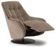Natuzzi Editions Customizable Levante Reclining Swivel Chair-1
