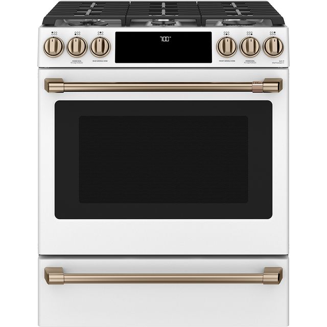 Café™ 30" Matte White Slide In Gas Range-0