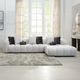 ACME Furniture Poma 2-Piece Ivory White Sectional-1
