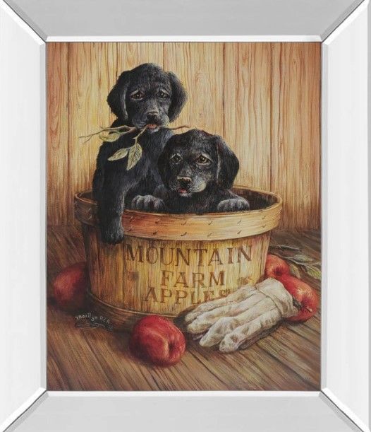 Classy Art Black Labs Wall Art-0