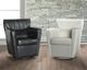 Via Furniture Cup Black Swivel Rocker Armchair-1