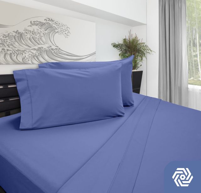 DreamFit® DreamChill™ Bamboo Blue King Sheet Set-4