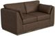 International Furniture Direct Vallarta Chocolate Brown Loveseat-0