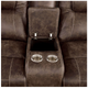Furniture of America® Kennedy Dark Brown Manual Reclining Loveseat-4