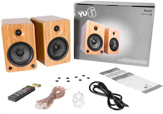 Kanto YU6 Bamboo (Pr.) Powered Speakers-4
