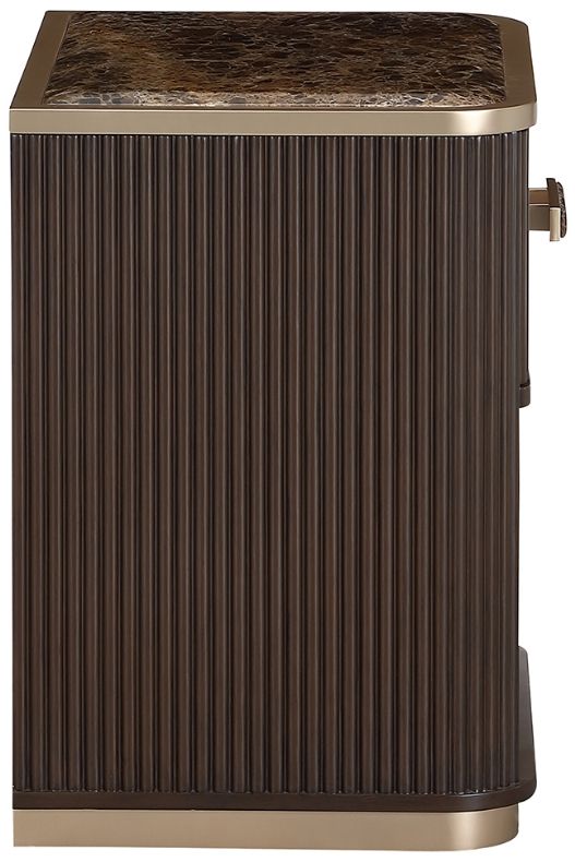 Michael Amini® West Kensington Medium Espresso Drawer Nightstand-2