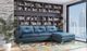Mazin Furniture Hamilton 2-Piece Blue Right-Arm Facing Sofa Sectional and Chaise-3
