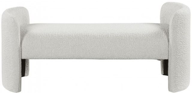 Meridian Furniture Peyton Cream Bench-1