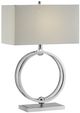 Crestview Collection Neveu Chrome/White Table Lamp-0