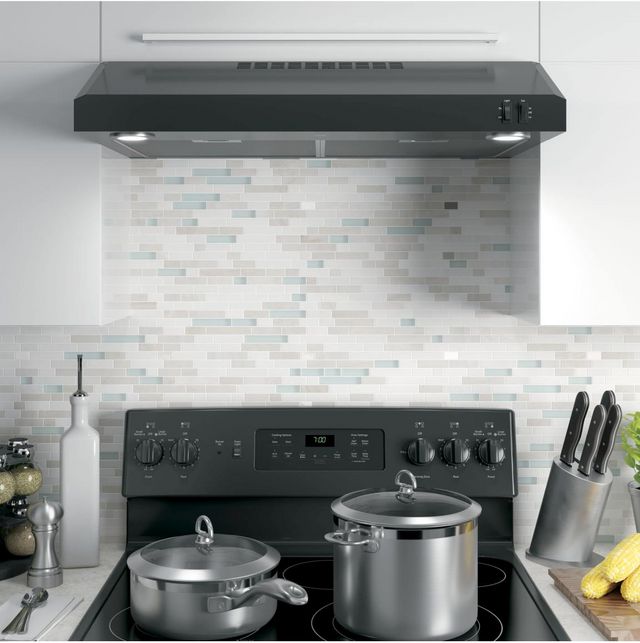 GE® Series 30" Black Under The Cabinet Hood-4