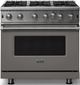 Viking® 5 Series 36" Damascus Gray Pro Style Natural Gas Range-0