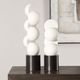Uttermost® Symmetry 2-Piece Dark Bronze/White Sculpture Set-1