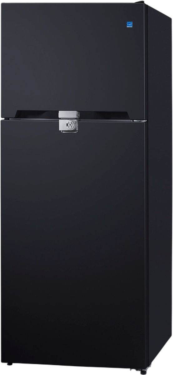 Summit® 28" 14.3 Cu. Ft. Black Counter Depth Top Freezer Refrigerator-1