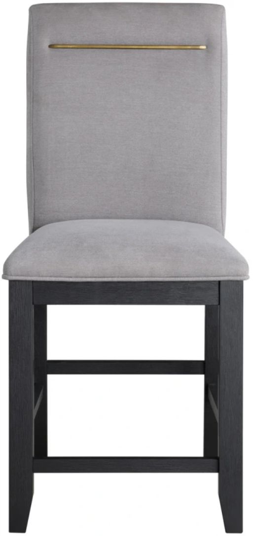 Steve Silver Co. Yves Gray/Rubbed Charcoal Counter Stool-1