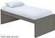 Crate Designs™ Furniture Graphite Full XL Low Profile Captain's Bed-0