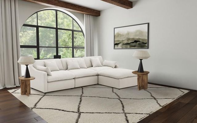 Coaster® Hobson 4-Piece Ivory Upholstered Modular Sectional-1