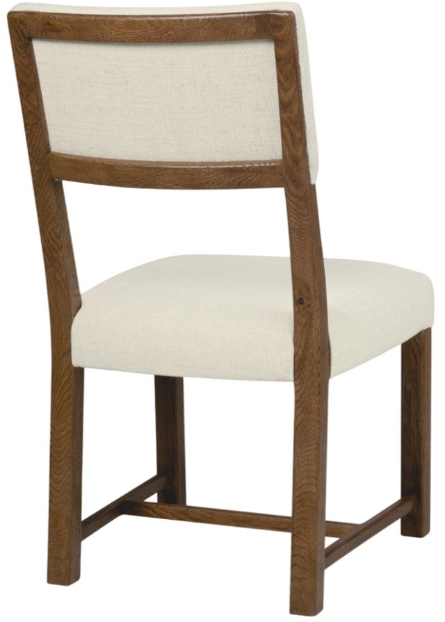 Hooker® Furniture Driftwood Worn Saddle/Lovegood Bisque Upholstered Dining Side Chair-2