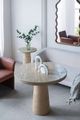 A & B Home White Marble Arched Taper Candle Holder-5