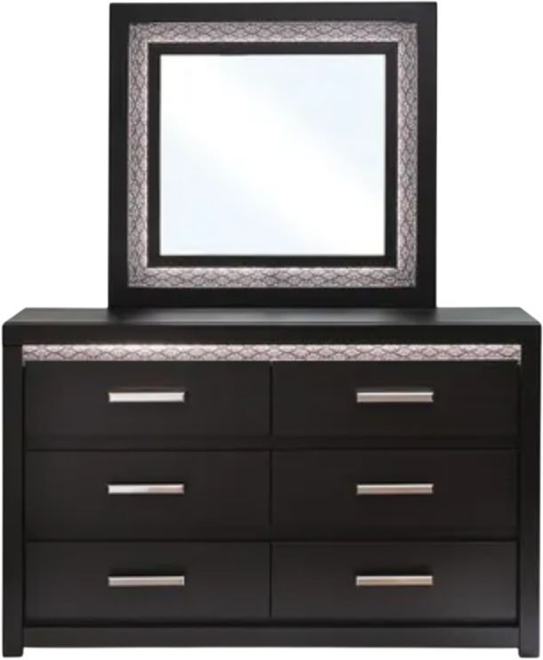 Signature Design by Ashley® Brizmore Black Dresser and Mirror-2