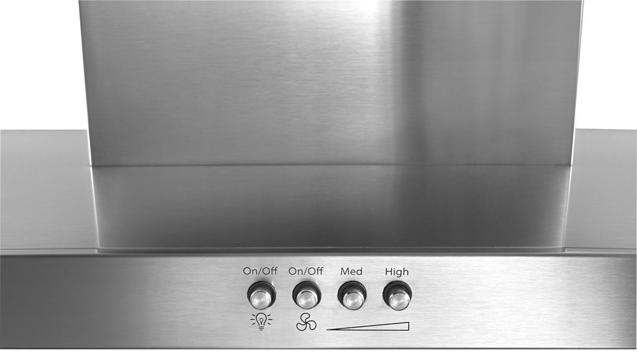 30" Stainless Steel Wall Mount Flat Range Hood - Thumbnail 5