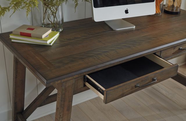 Signature Design by Ashley® Johurst Grayish Brown Home Office Desk-1