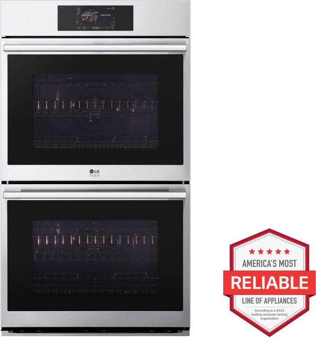 Clearance LG Studio 30" Stainless Steel Double Electric Wall Oven-1