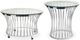 Elements International Emma 2-Piece Chrome Occasional Table Set-0