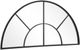 Uttermost® Rousseau Black Window Arch Mirror-3