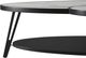 Armen Living Banks White Top Wide Coffee Table with Black Base-5