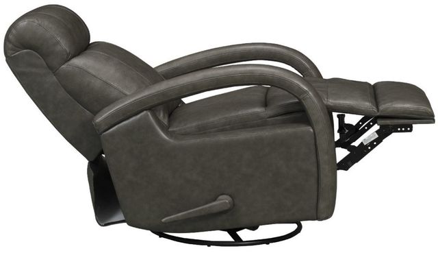 BarcaLounger® Harlee Ryegate Gray Leather Manual Swivel Glider Recliner-1