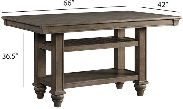 Intercon Balboa Park Roasted Oak Counter Height Table-2