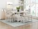 Homelegance® Saville 5-Piece Antique White/Light Gray Counter Table Set-0
