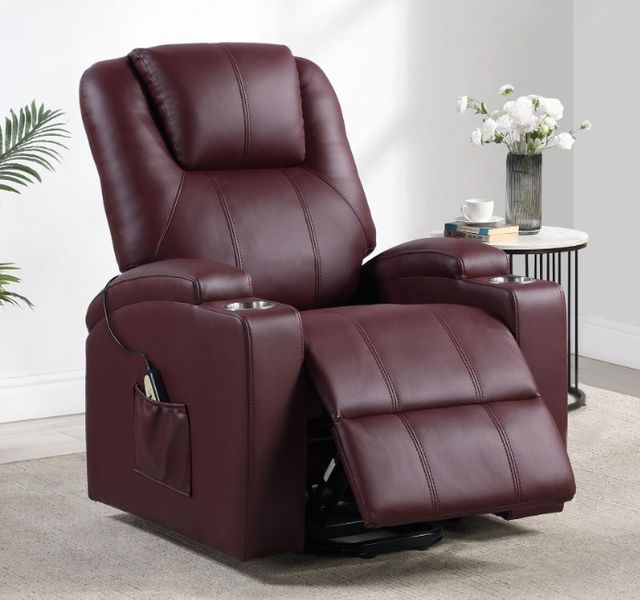 Coaster® Armstrong Wine Power Lift Recliner-2