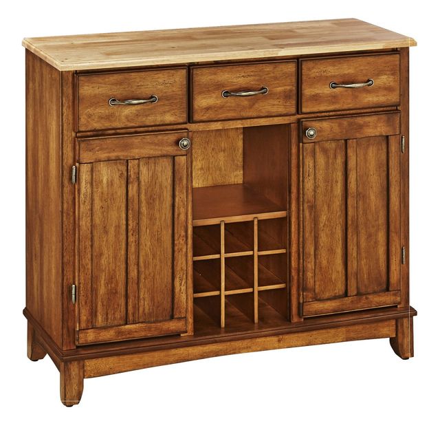 homestyles® Buffet Of Buffets Cottage Oak/Natural Wood Server-0