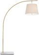 Currey & Company Cloister Antique Brass/Off-White Floor Lamp-2