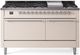 Ilve® Nostalgie II Series 60" Antique White Pro Style Dual Fuel Range-0