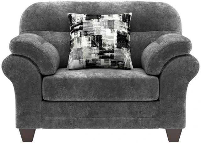 Hughes Furniture® 21900 Wonderland Slate Cuddle Chair-0