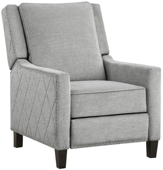 Homelegance® Banks Gray Push Back Reclining Chair-0