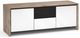 Salamander Designs® Barcelona 236 AV Cabinet-Natural Walnut/Gloss White-0