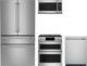 Café™ 4 Piece Stainless Steel Induction Kitchen Package-0