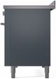 Ilve® Professional Plus II 48" Blue Grey Pro Style Induction Range-4